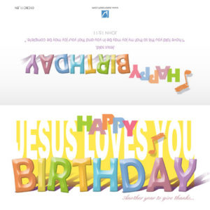 Birthday Card (English) – JESUS ​​LOVE YOU