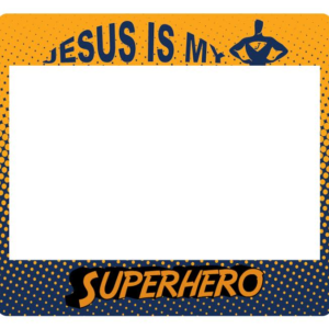 Gospel road tax car stickers – Jesus is my superhero