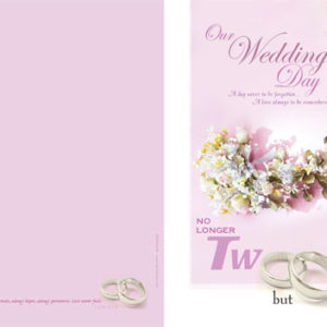 WEDDING BULLETINS (English)-OUR WEDDING DAY