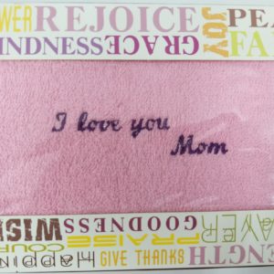 Small Hand Towel 小刺绣手巾 – I love you Mom