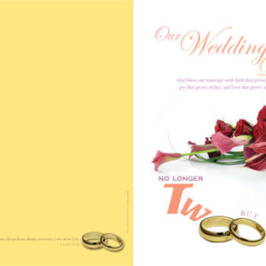 WEDDING BULLETIN (English)-OUR WEDDING DAY