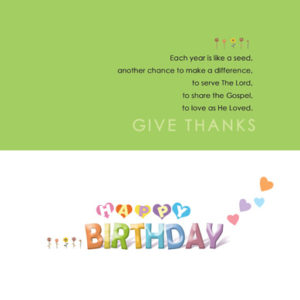 Birthday Card (English) – FAITH HOPE LOVE