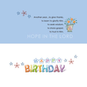 Birthday Card (English) – ALWAYS HOPE