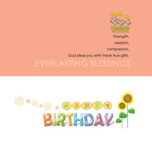 Birthday Card (English) – WISDOM STRENGTH