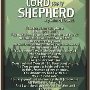 Scriptures Wall Deco 2018 (English) – The Lord is my Shepherd