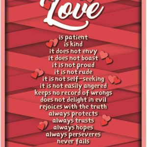 Scriptures Wall Deco 2018 (English) – Love