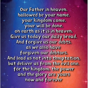 迷你经文小挂画 2018 （英文） – The Lord’s Prayer
