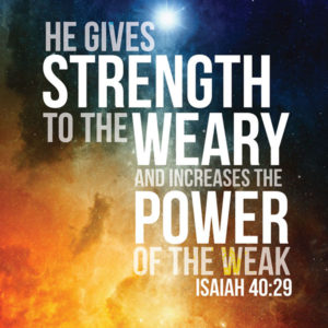 2018 Notebook (English) – He gives strength to the weary