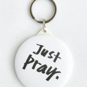 Exquisite mirror keychain (English) – Just Pray