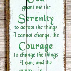 Wooden Plaque (English)-God Grant Me The Serenity