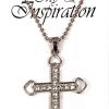 cross necklace 2020 (black string)