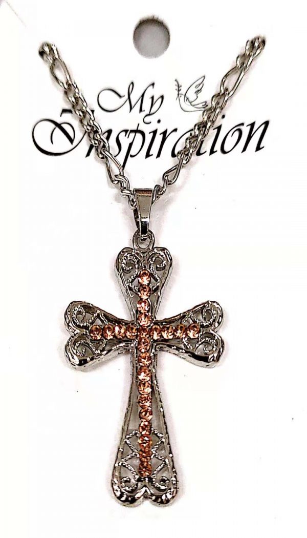 cross necklace 2020 (black string)