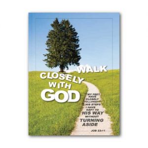 A5英文经文笔记本(书钉) – Walk CLOSELY with GOD