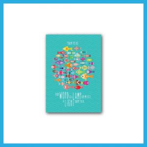 A6 English Mini Scripture Notebook (Staples) – your word is a LAMP