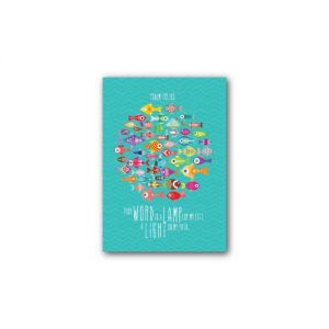 A6 English Mini Scripture Notebook (Staples) – your word is a LAMP