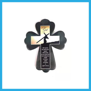 Small Crucifix Ceramic Decoration – God