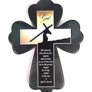 Small Crucifix Ceramic Decoration – God