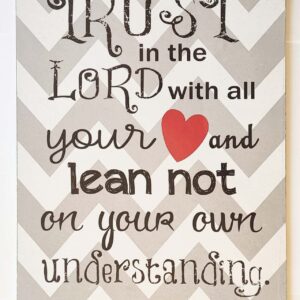 MDF板挂饰 – Trust in the Lord with all your heart
