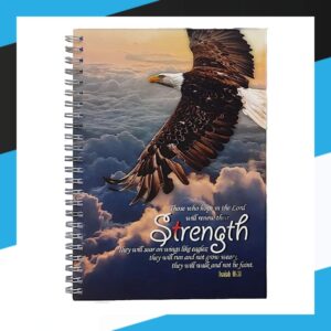 English Scripture Notebook (A5 – Iron Circle) – Strength